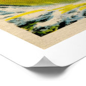 Poster Drôle pêche vintage exagérée (Coin)