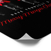 Poster Drôle Père Noël Trump S'Est Joyeux Noël (Coin)