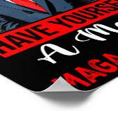 Poster Drôle Père Noël Trump S'Est Joyeux Noël (Coin)