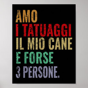 Poster Drôle Phrase Homme Femme Aimer Tatouages Tatouage