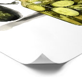 Poster Drôle Pickle Surprend Un Concombre Et Un Bocal De (Coin)