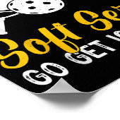 Poster Drôle Pickleball Si Vous Voulez Un Service Soft Go (Coin)