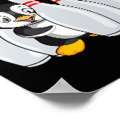 Poster Drôle Pin De Bowling Cute Penguin Pour Bowling Lov (Coin)