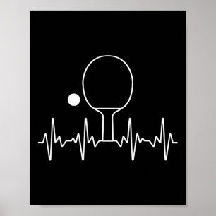 Poster Drôle Ping Pong Cadeau Pour Hommes Femmes Tennis D