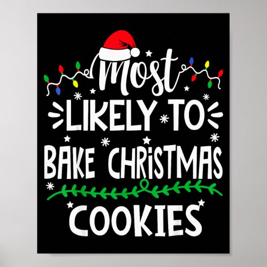Poster Drôle Plus Susceptible De Cuisiner Des Biscuits De (Devant)