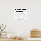 Poster drôle politiquement correct (Cuisine)