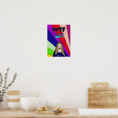 Poster Drôle Pop Art WTF Life ] Lady Freaking Out (Cuisine)
