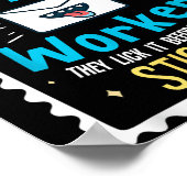 Poster Drôle Postal Worker dit - Mailman Postman Posta (Coin)