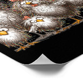 Poster Drôle Poulet Art Eagerlys Coloré (Coin)