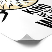 Poster Drôle poulet Roi ailes Fans Bbq Drumstick Don F (Coin)