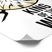 Poster Drôle poulet Roi ailes Fans Bbq Drumstick Don F (Coin)