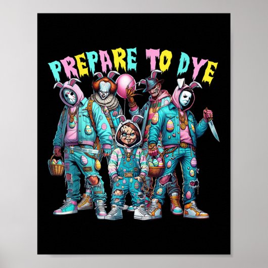 Poster Drôle Préparez-Vous À Super Couche Bunny Pâques Ho (Devant)