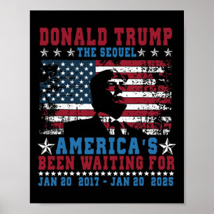Poster Drôle Président Donald Trump Jour d'inauguration 2