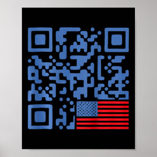 Poster Drôle président du Qr Trump 4547 Danse Déménagemen