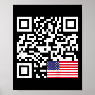 Poster Drôle président du Qr Trump 4547 Trump Danser Fla
