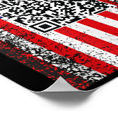 Poster Drôle président Qr Trump Code Danse (Coin)