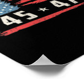 Poster Drôle président Qr Trump Dance Code 2 Côté (Coin)