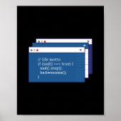 Poster Drôle Programmation Coding Programmer Cadeau (Devant)