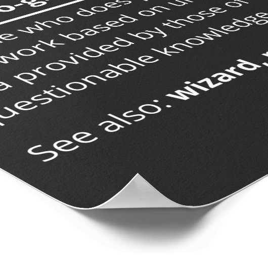 Poster Drôle Programmer Code Développeur Définition (Coin)