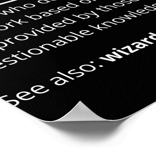 Poster Drôle Programmer Code Développeur Définition (Coin)