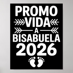 Poster Drôle promu à bisabuela 2026 disant Drôle prom