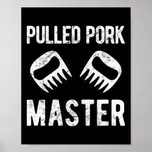 Poster Drôle pulvérisé Porc Master Bear Claws