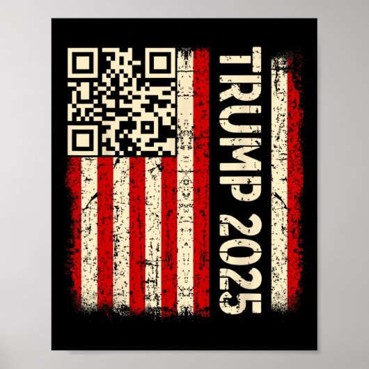 Poster Drôle Qr Donald Trump Dancing 4745 Code Vidéo (Devant)
