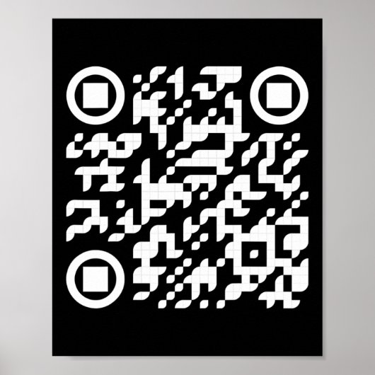 Poster Drôle Qr Président Trump Danse Code 3 (Devant)