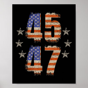 Poster Drôle Qr Trump 45 47 Trump Danse Code Pocket Sca