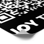 Poster Drôle Qr Trump Danser Code interactif (Coin)