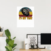 Poster Drôle que j'aurais atteint cette cible de fléchett (Bureau à domicile)