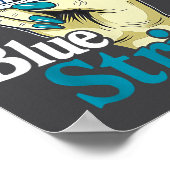 Poster Drôle que vous m'ayez fait lancer la citation Blue (Coin)