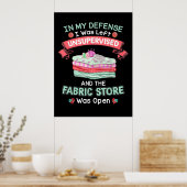 Poster Drôle Quilting Fabric Quilters (Cuisine)