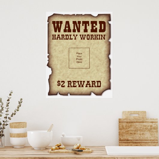 Poster drôle Recherché (Cuisine)