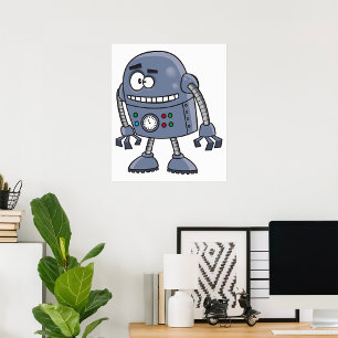Poster Drôle Robot