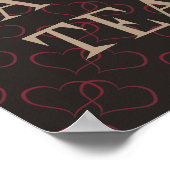 Poster Drôle Romantique quotidien Tea Love Citation Femme (Coin)