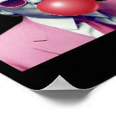 Poster Drôle rose Donald Trump Bubble Gum Yum Tee (Coin)