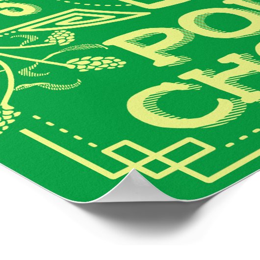 Poster Drôle Saint Patrick's Day Irish Beer Pour Choices (Coin)