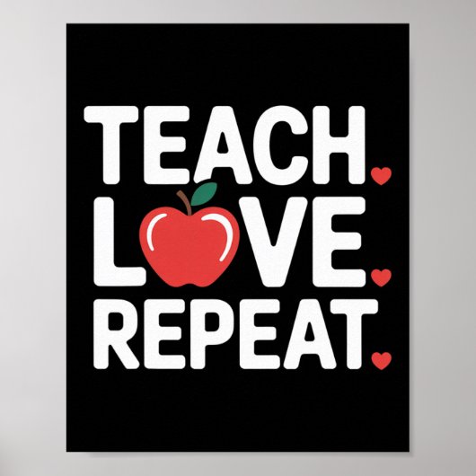 Poster Drôle Saint-Valentin Enseignant Enseignement Amour (Devant)