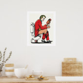 Poster drôle, salle de bain, humour, toilettes, caca, hum (Cuisine)