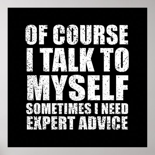 Poster Drôle sarcastique citant sarcasme humour (Devant)