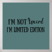 Poster Drôle, sarcastique, citations introverties (Devant)