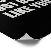 Poster Drôle Sarcastique Je ne suis pas Mean, Je n'aime p (Coin)