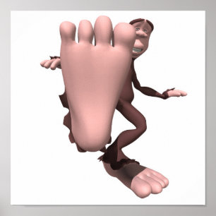 Poster drôle sasquatch bigfoot