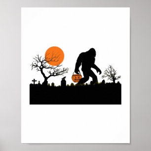 Poster Drôle Sasquatch Bigfoot Halloween T-shirt costume