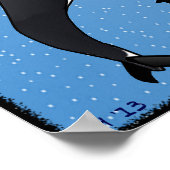 Poster Drôle Sauvez les baleines Satire Orca Spoof (Coin)