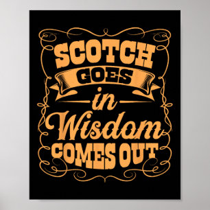 Poster Drôle Scotch Whiskey Lover Cadeau Bourbon Whisky D