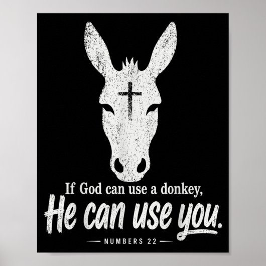 Poster Drôle si Dieu peut utiliser A Il peut vous utilise (Devant)