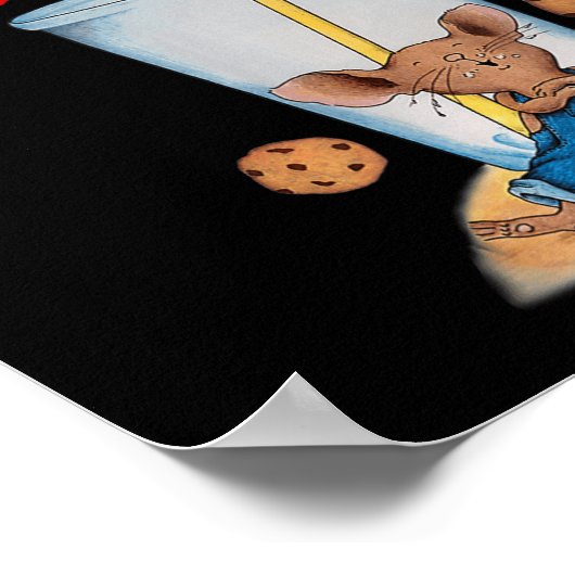 Poster Drôle Si Vous Donnez À La Souris Un Costume Cookie (Coin)