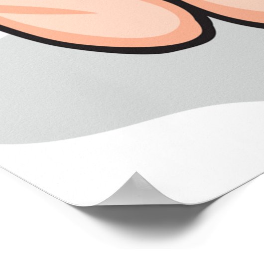 Poster Drôle singe (Coin)